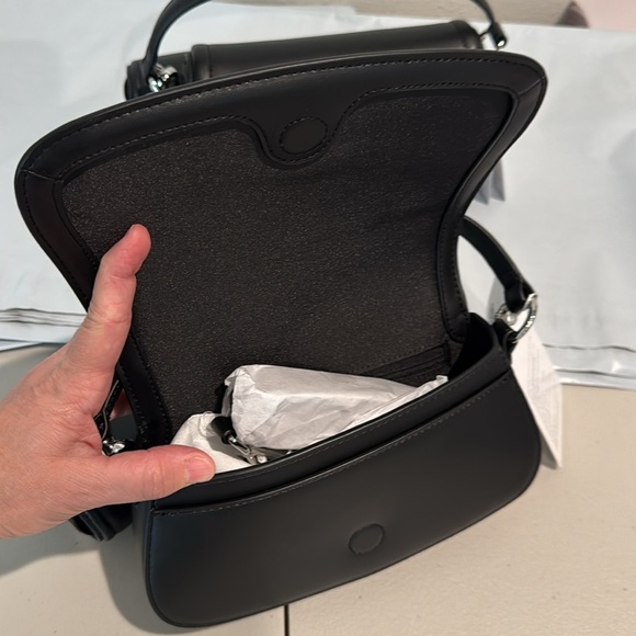 lululemon athletica Black Shoulder Bag Set Leather Alternative Mini Bag 1.2L - Picture 13 of 13